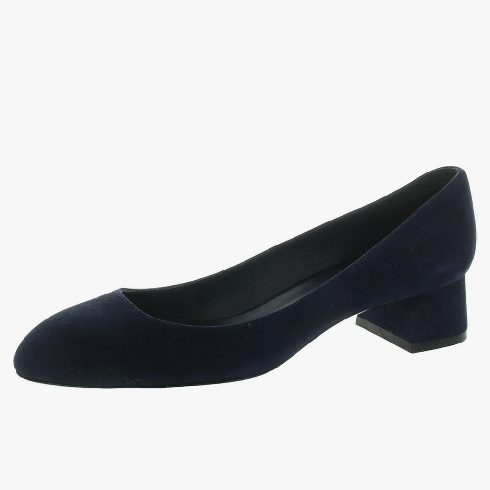 Stuart Weitzman Vivienne Navy Blue Women's Block Heel NEW 6.5